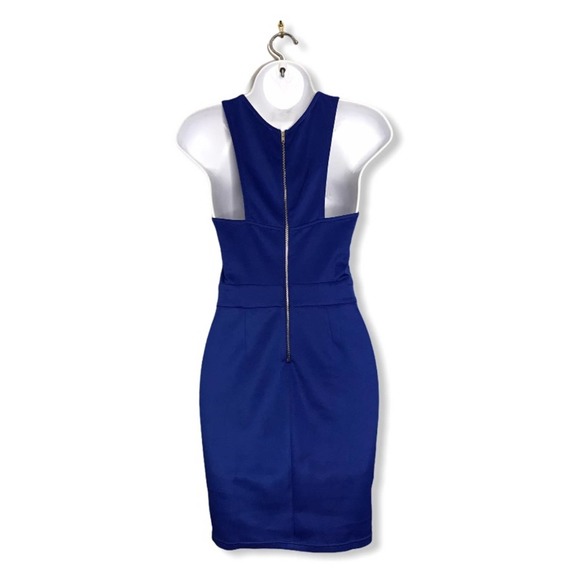Entry | Royal Blue Dress w/ Chest & Side Cut Outs - Picture 4 of 10